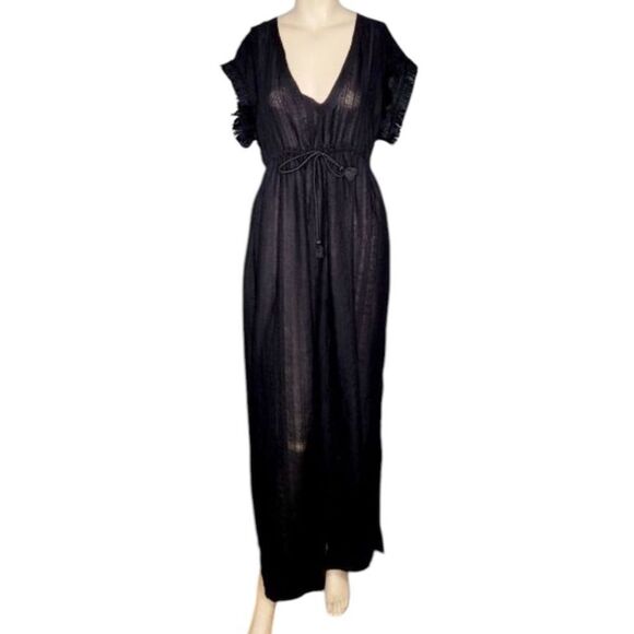 Robin Piccone Black Swimsuit Cover Up Size Large - Picture 1 of 6